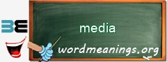 WordMeaning blackboard for media